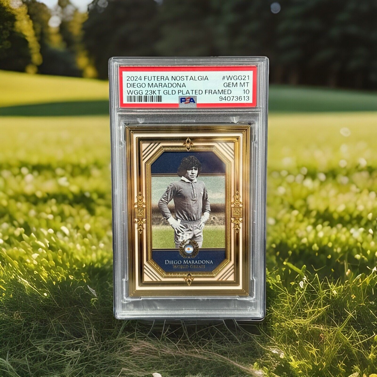 2024 Futera Nostalgia Diego Maradona World Greats 23KT Gold