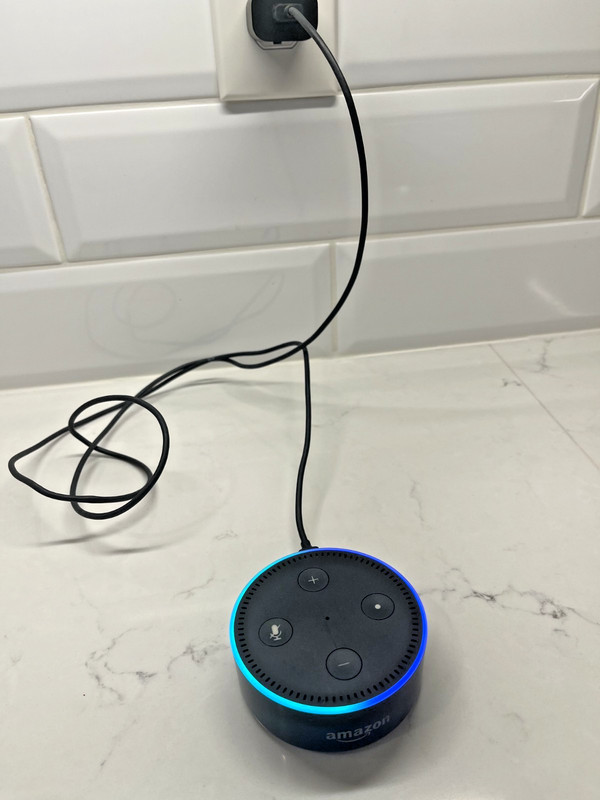 AMAZON ECHO DOT 2ND GENERATION SMART SPEAKER (BLACK) W/CORD-RSO3QR