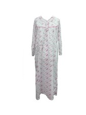 Nikaro Women's Floral Long Sleeve Nightdress Soft Cotton Rich