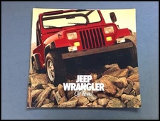 1987 1986 Jeep Wrangler and Laredo 16-page Vintage BIG Sales Brochure Catalog