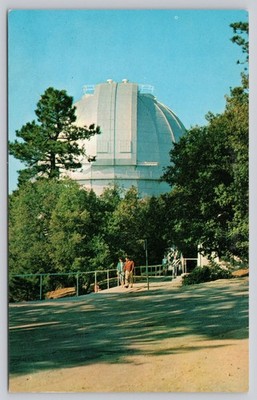 Mount Wilson Observatory California CA Plastichrome Postcard David M Mills