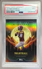 125985384 Jayden Daniels 2024 Topps Midnight #NB-9 Dusk Nightball RC /75 PSA 9