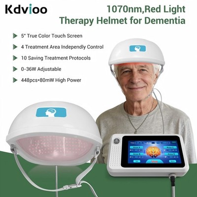 1070nm Infrared Brain Helmet 4-Zone Controlled For Alzheimer Stroke Parkinson