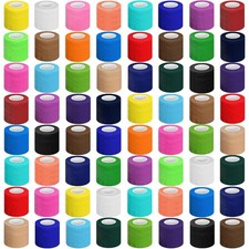 Treela 64 Pack 2" x 5 Yards Self Adhesive Cohesive Bandage Wraps, Elastic Bre...
