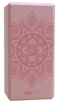 Yogablock yogiblock  basic - art collection - spiral mandala - velvet rose