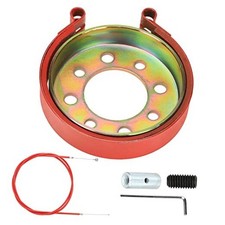 4" Go Kart Rear Drum Brake Band Cable Kit - Compatible with Manco Bandit b-Red