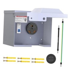 125 Volt RV Power Outlet Box,30 Amp RV Outlet Box with Breaker  30 amp