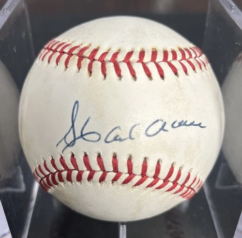 Hank Aaron Signed Baseball JSA LOA Auto Autograph HOF Braves ONL