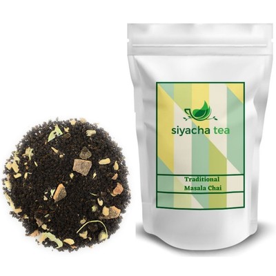Black Tea Traditional Masala Chai Strong - Assam Tea with Pure Spice Blend Fresh