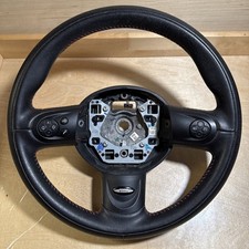 2008-15 Mini Cooper R56 Countryman R60 Jcw Steering Wheel Red Stitching Oem