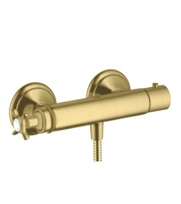 Hansgrohe thermostatic mixer surface-mounted Axor 16261950 Brushed Brass