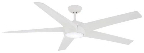 Minka Aire Skymaster 65" Ceiling Fan - Flat White 5-Blade Remote Control - Picture 1 of 2