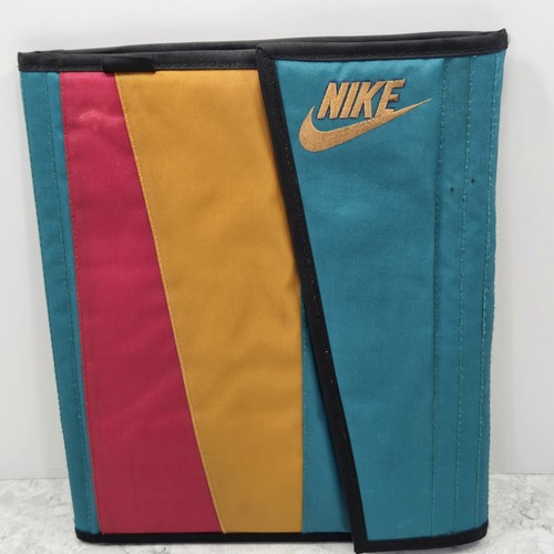 Vtg 90s Nike Mead Nylon Color Block Binder Notebook 1994 Trapper Keeper Folder