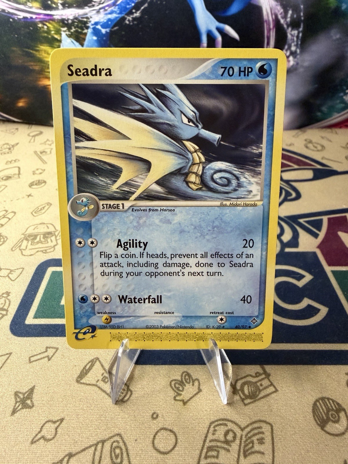 Seadra 40/97 Uncommon EX Dragon Pokemon card