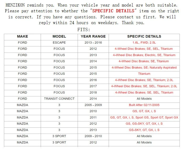 Pastilla de freno delantera trasera cerámica para Mazda 5 2006-2015 2,3 L 2,5 L mini pasajero Foto 2 de 4