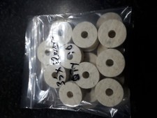 Cymbal felts 35mm x 12mm White Wool Finish pack of 100 free postage