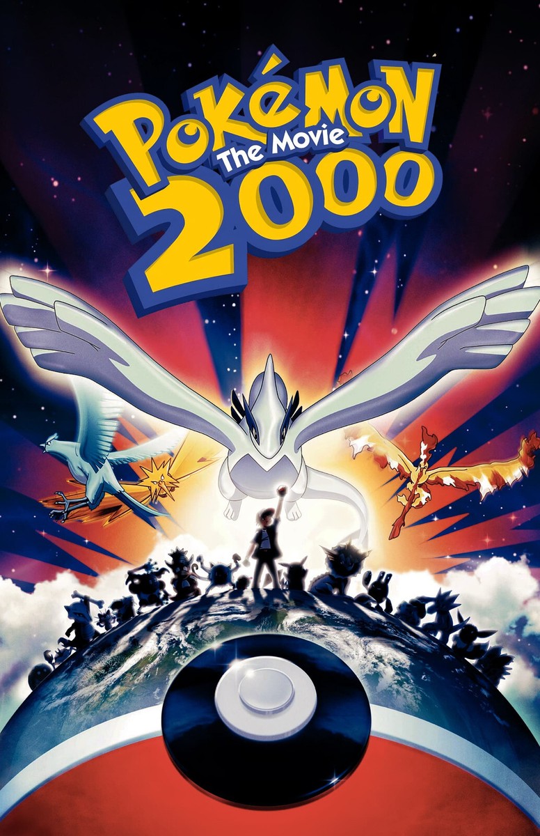 AA3383 Pokemon the Movie 2000 Film Year 1999 Vintage Movie Poster