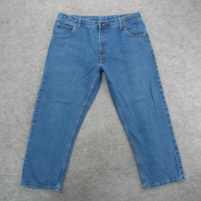 Key Jeans Men's 40x30 Blue Medium Wash Straight Leg Jeans