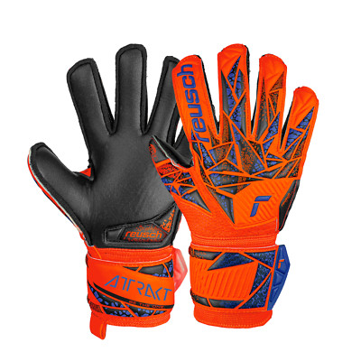 reusch Attrakt Silver Kinder Torwart Handschuh Gr. 8,0 ; Jr Goalkeeper Gloves