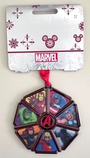 BNWT Disney Marvel Avengers 60th Anniversary Disc Sketchbook Christmas Ornament