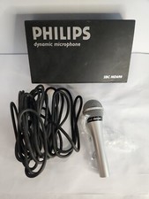 Philips Sbc Md690 Dynamic Microphone Vocal Tested Wired