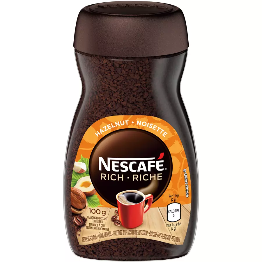 Nescafe Rich Hazelnut Instant Coffee 100g 3.5oz jar Fresh from Canada