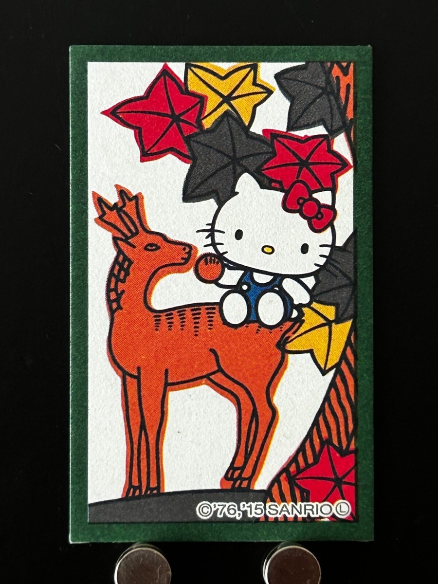 Hello Kitty Card Kitty White Sanrio Hanafuda Japanese Flower