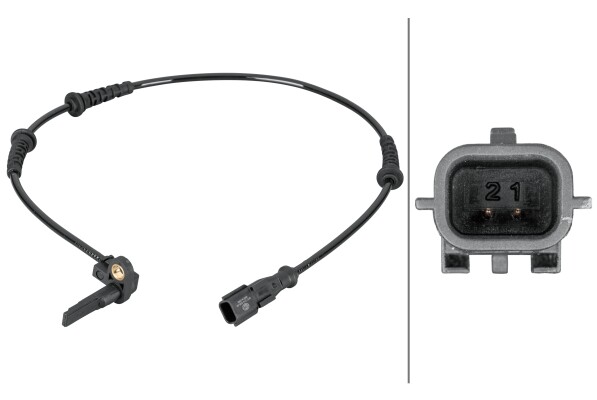 Hella Sensor DrehzahlfüHler Vorne Rechts Links FüR Dacia Duster HM Brandneu-image