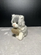 Russ Yomiko Classics Grey Tabby Cat 5.5" Mini Kitten Realistic Tiny Kitty Toy
