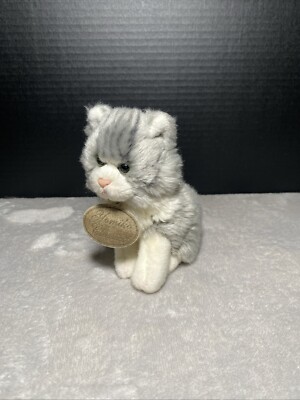Russ Yomiko Classics Grey Tabby Cat Mini Kitten Realistic Tiny Kitty  Toy