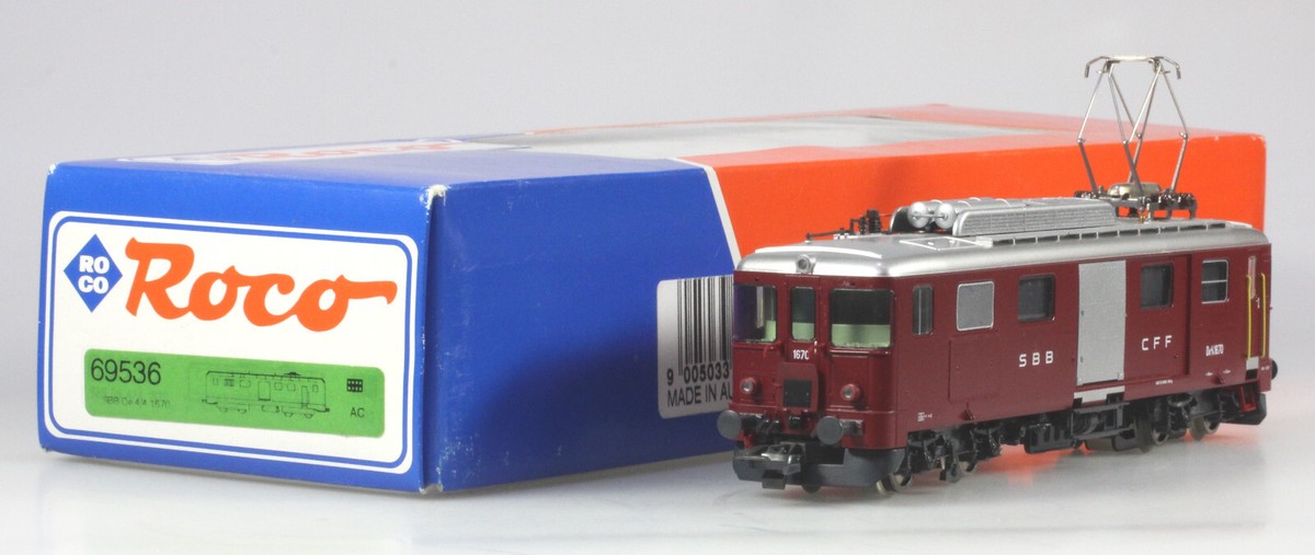 Roco HO #69536 SBB Class De4/4 Electric Locomotive & DCC Decoder