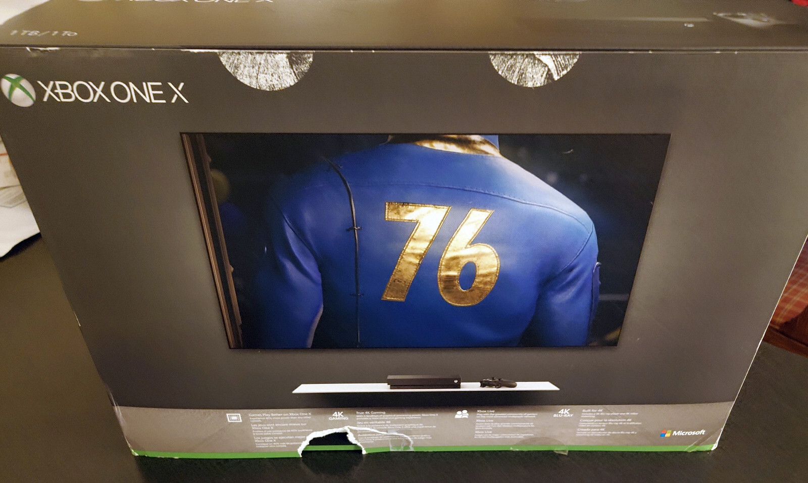 Microsoft Xbox One X 1TB Home Console Black Complete in Box (see