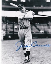 JACKIE BRANDT  NEW YORK GIANTS   ACTION SIGNED 8x10