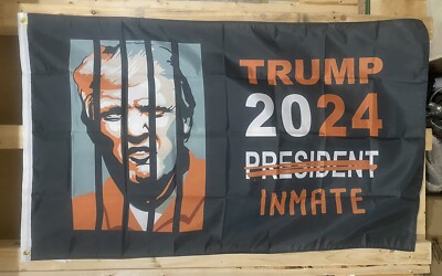 Liberal Flag FREE SHIP Biden Lock Him Up Donald Trump For Prison USA Sign 3x5 