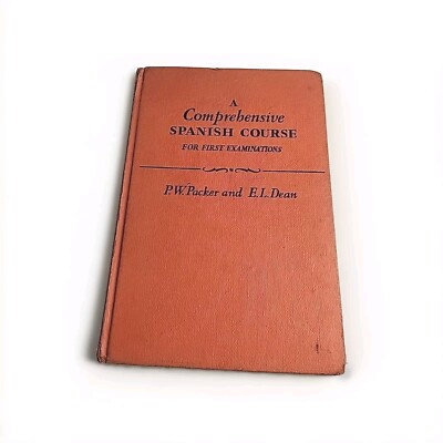 Comprehensive Spanish Course Packer Dean 1970 Hardback Book
