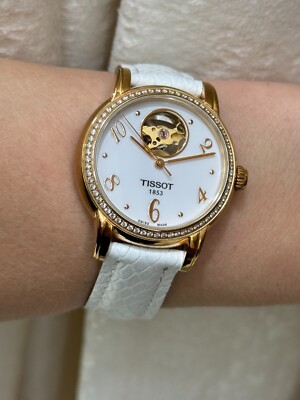 Tissot guaranteed Open Heart Rose Watch Automatic