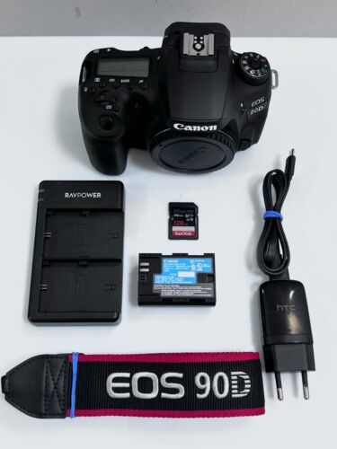 Digitalkamera Canon EOS 90D 32.5MP DSLR-Kamera  - weniger als 3000 Auslösungen - Bild 1 von 11