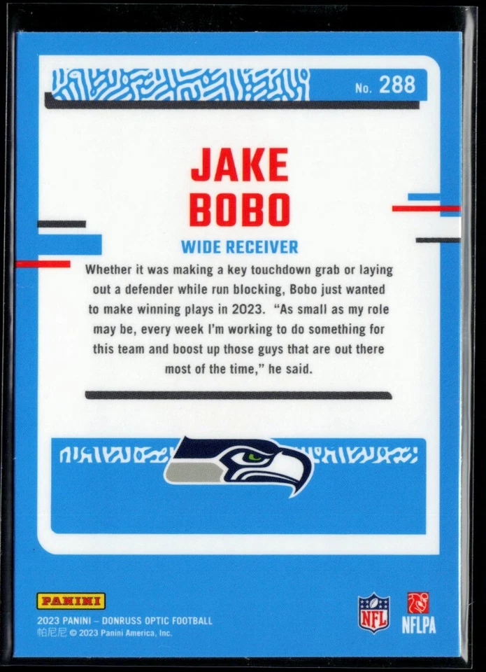 2023 Donruss Optic #288 Jake Bobo RC - Image 2 of 2