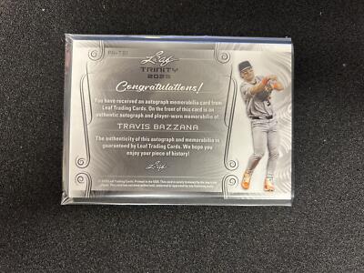 2023 Leaf Trinity #92/99 Bronze Travis Bazzana Patch Auto | eBay