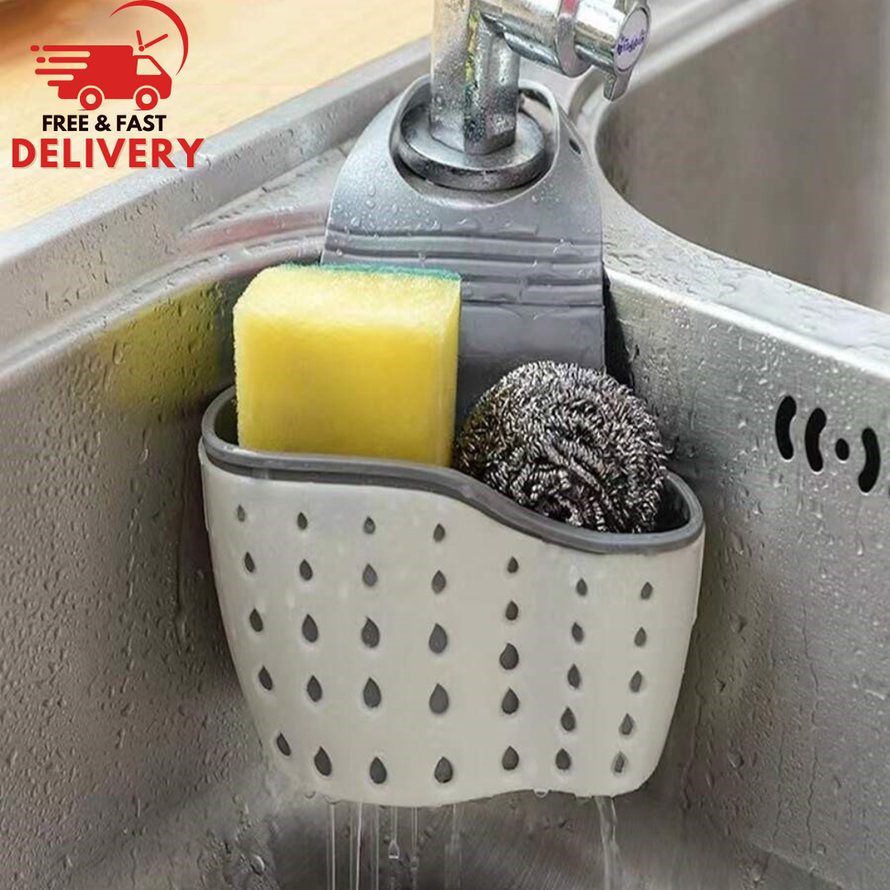Shower Caddy with Soap Brush and Sponge Holder for Sink