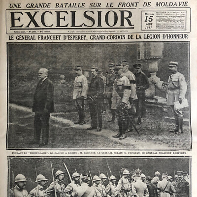 Tagebuch Excelsior WW1 15 08 1917 Franchet d'Esperey # Deutsche Pillendosen