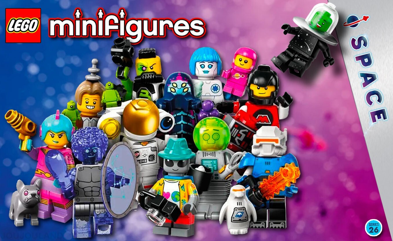 LEGO Minifigures Space 71046 Series 26 Collection Complete 100% NEW