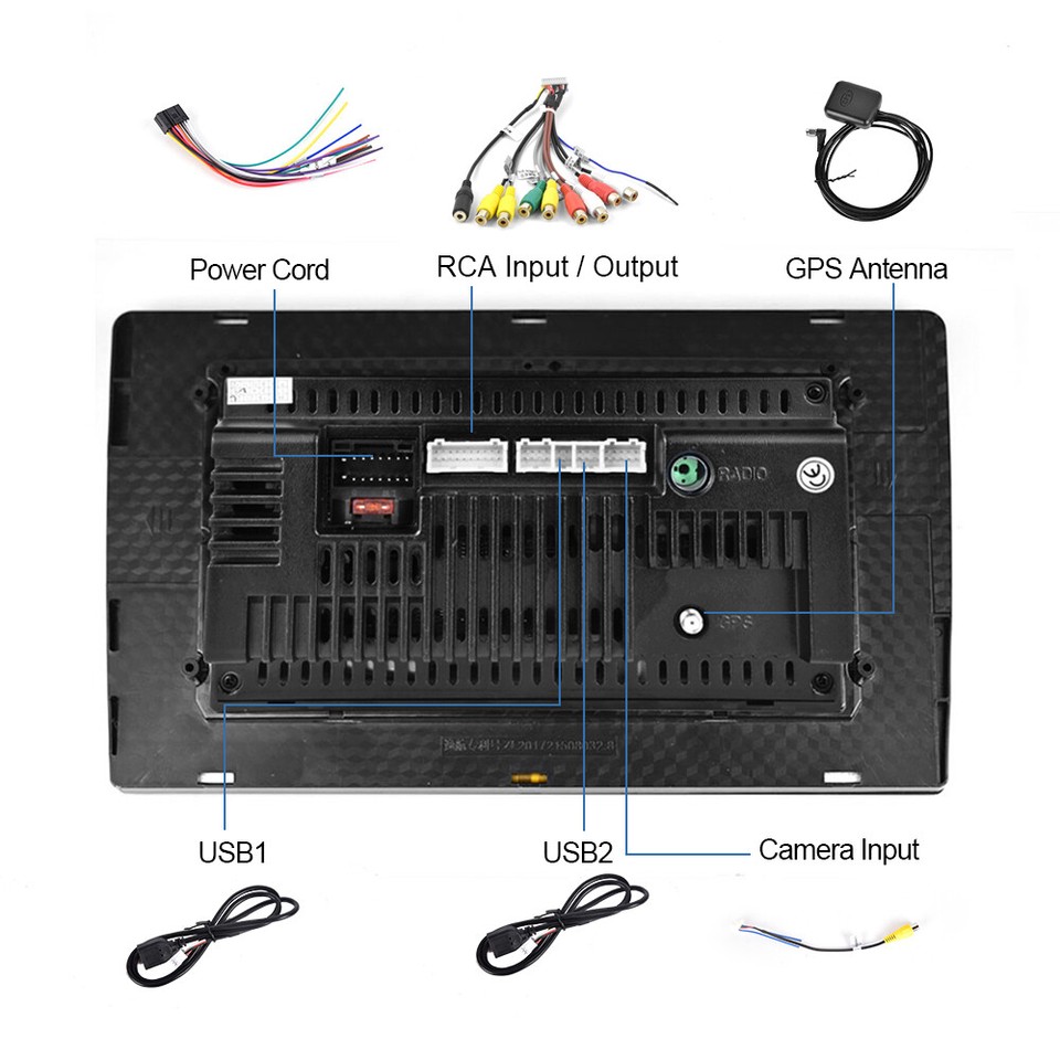 10.1" Android 12 Car Stereo For Toyota Camry 2015-2017 - Wireless CarPlay, Android Auto, Backup Camera
