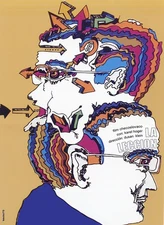 Wall decor home movie Poster.The LECTURE.Czech cinema by Karel Hoger.Glaser