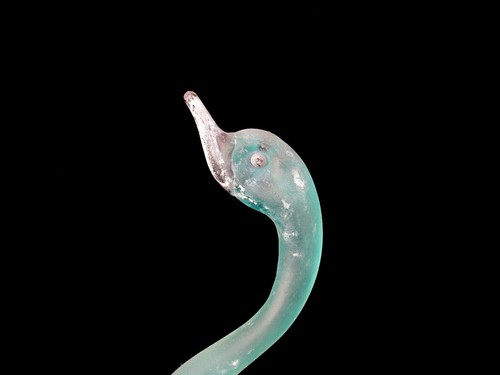 SIGNED by Cenedese Rare X BIG Murano Art Glass Scavo Long Neck Bird Sculpture - Picture 2 of 6
