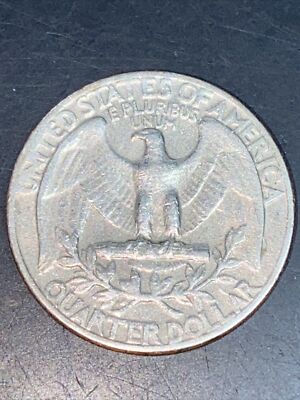 1966 Washington Quarter No Mint Mark Rim Error…united Double Die