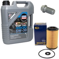 MotoröL Set 5W-30 5 Liter + ÖLfilter Sh 425/1 P + Schraube FüR Chrysler Mercedes