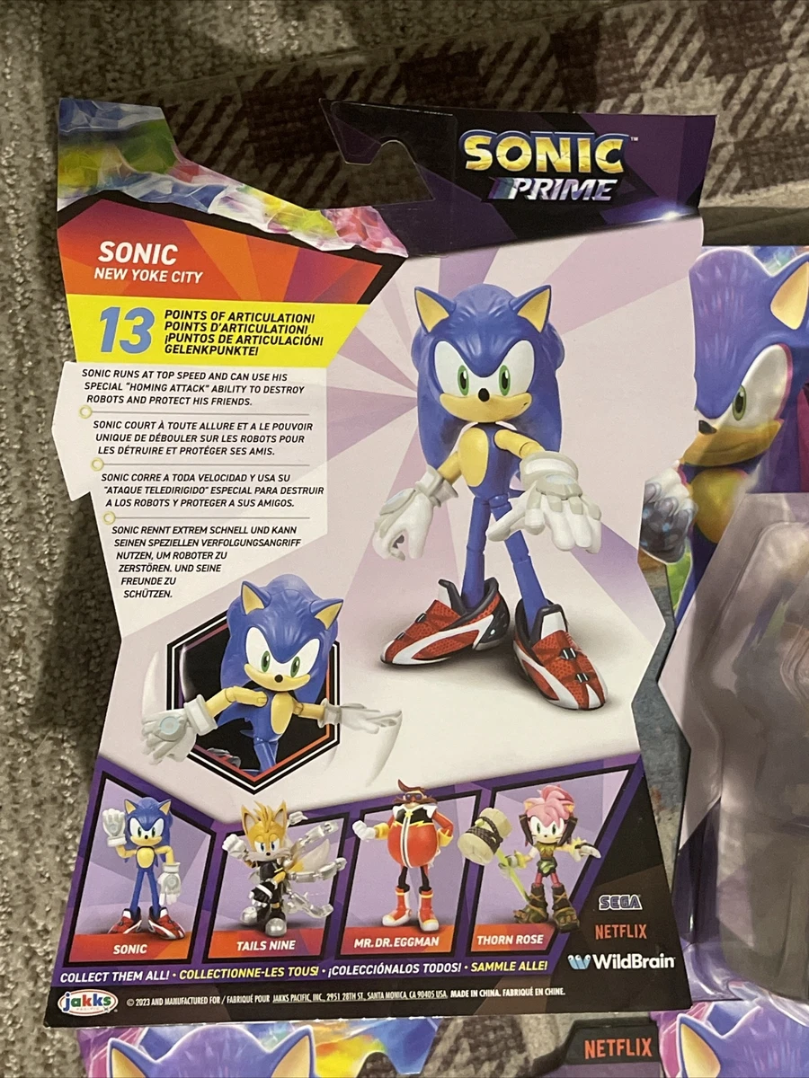 Jakks Sonic PRIME NEW YOKE CITY Netflix Complete Set of 4x NEW IN-HAND 2023