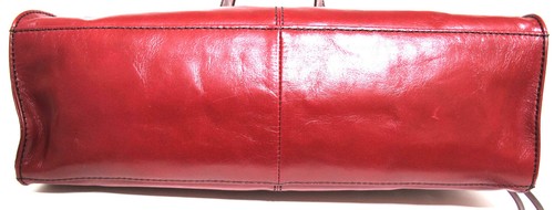 NEW Authentic HOBO Snooth Leather Shoulder Tote BROKER Cardinal Red - Picture 4 of 6