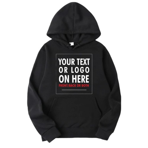 PERSONALISED CUSTOM PRINTED HOODIE | UNISEX WORKWEAR WITH COMPANY LOGO - Picture 14 of 15